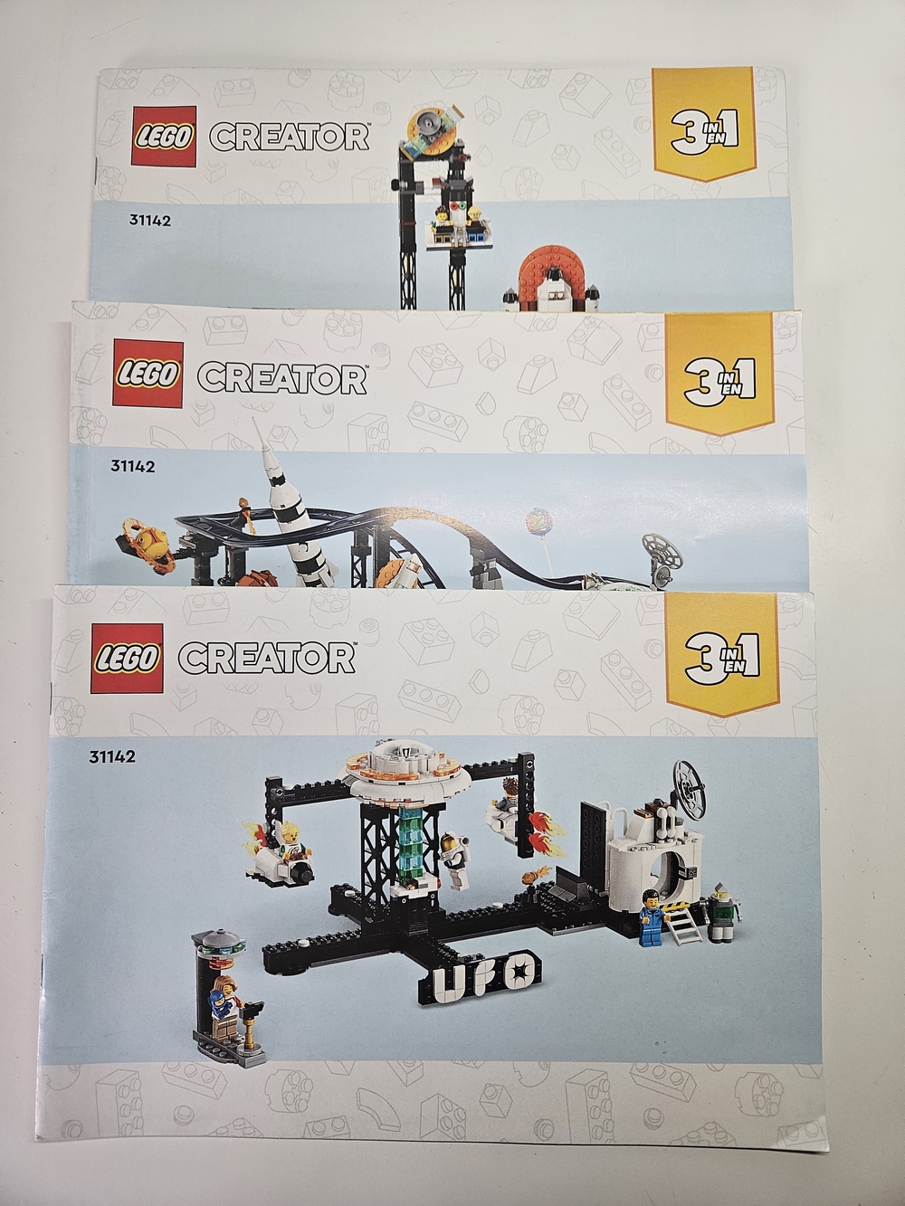 Lego Creator 31142 3 in 1 Space Roller Coaster Instruction Booklets Manuals Only